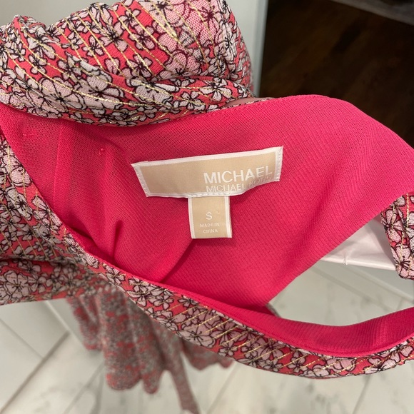 Michael Michael Kors Nicolette Mesh Midi Dress Size Sm - Picture 4 of 9